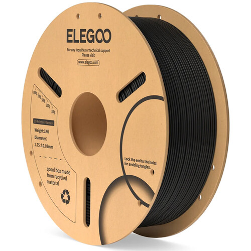 ELEGOO 1.75mm Basic PLA Filament (2.2 lb Black)
