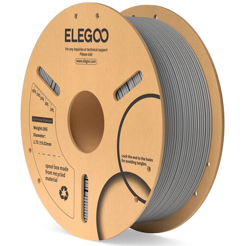 ELEGOO 1.75mm Basic PLA Filament (2.2 lb Gray)