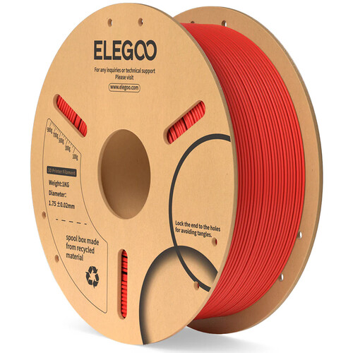 ELEGOO 1.75mm Basic PLA Filament (2.2 lb Red)