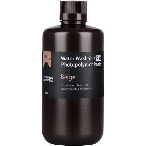 ELEGOO Water Washable Resin V2.0 (1kg Bottle Beige)