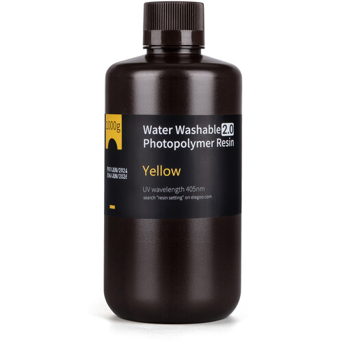 ELEGOO Water Washable Resin V2.0 (1kg Bottle Yellow)