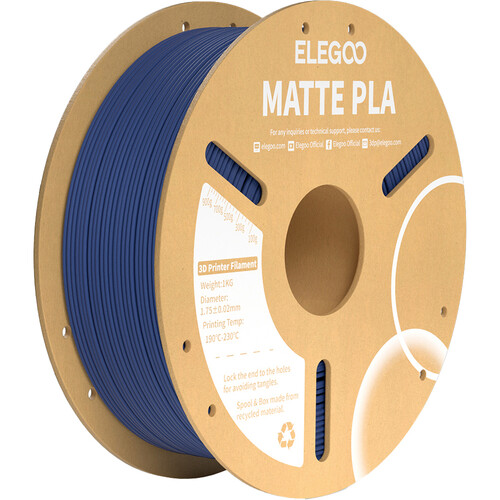 ELEGOO 1.75mm PLA Matte Filament Spool (1kg Navy Blue)