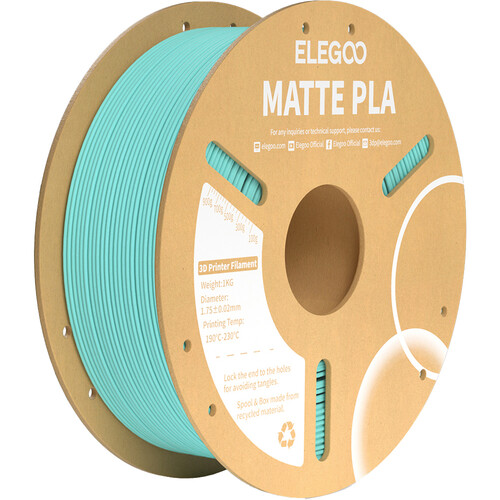 ELEGOO 1.75mm PLA Matte Filament Spool (1kg Teal Green)