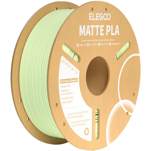 ELEGOO 1.75mm PLA Matte Filament Spool (1kg Mint Green)