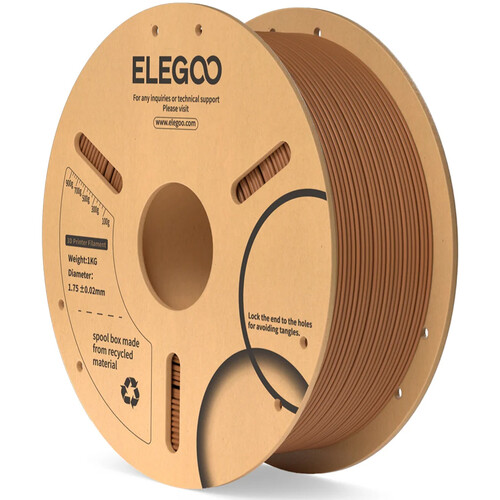 ELEGOO 1.75mm Basic PLA Filament (2.2 lb Brown)