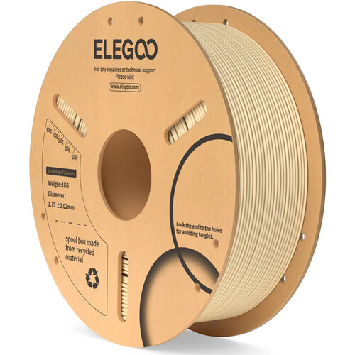 ELEGOO 1.75mm Basic PLA Filament (2.2 lb Beige)