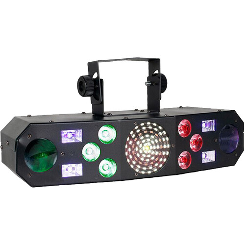 Eliminator Lighting Furious Five RG 5-FX-In-1 Laser Strobe Wash UV and Derby Light Fixture