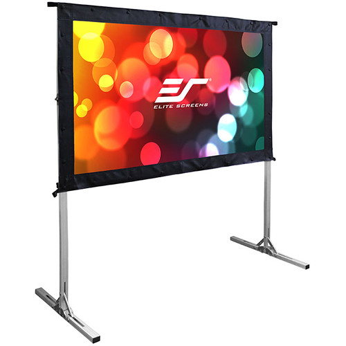 Elite Screens Yard Master 2, 120-inch Outdoor Portable Fast Folding Projector Screen w/ Stand 16:9, 8K 4K Ultra HD 3D Movie Theater Cinema REAR Projection, OMS120HR3, US Based Company 2-YEAR WARRANTY