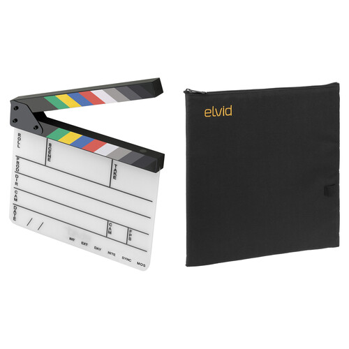 Elvid 9-Section Acrylic Dry Erase Production Slate with Soft Case Kit