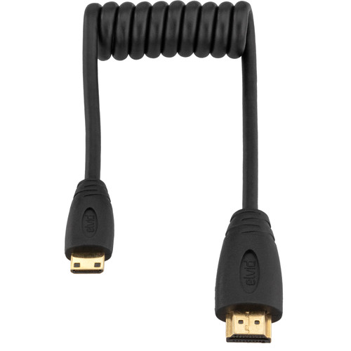 Elvid HDMIAC-015-C High-Speed Coiled HDMI to Mini-HDMI Cable (8 to 18")
