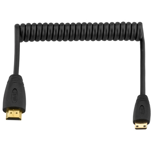 ELVID HDMIAC-030-C High-Speed Coiled HDMI to Mini-HDMI Cable (11 to 36")