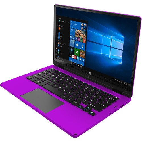 Ematic 11.6" 2in1 Laptop (Purple) EWT117PR B&H Photo