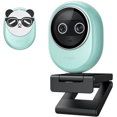 EMEET Piko+ Dual-Lens 4K Webcam (Green)