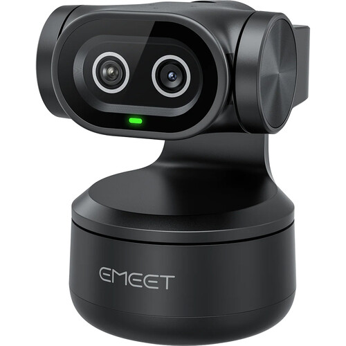 EMEET PIXY 4K AI Dual-Lens PTZ Webcam with Gesture Control and Auto Tracking