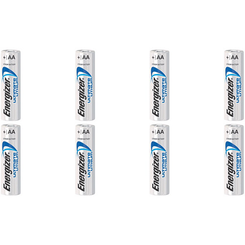 Energizer Ultimate Lithium AA Batteries (1.5V 3500mAh 8-Pack)