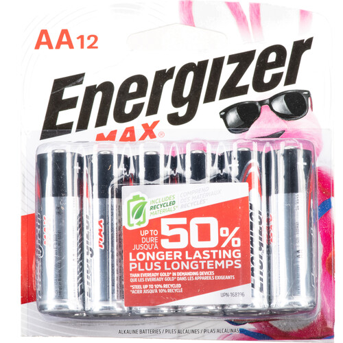 Energizer Industrial Max AA Alkaline Batteries (12-Pack)