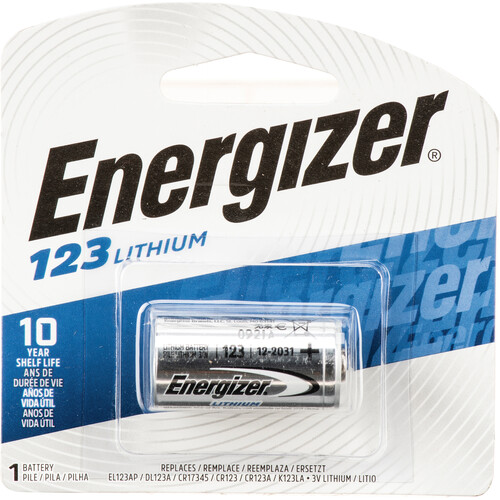 Energizer 123 Lithium Battery (3V, 1500mAh) EL123AP B&H Photo