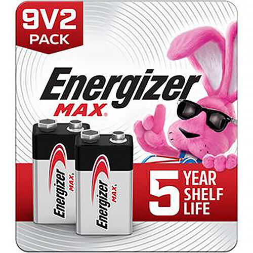 Energizer MAX Alkaline 9V Battery (2-Pack)