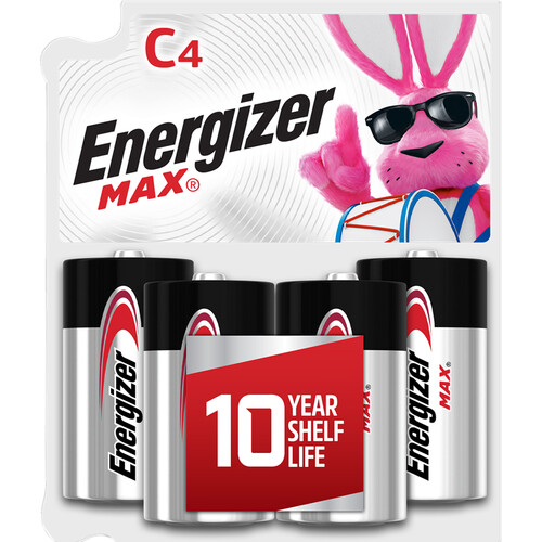 Energizer Max Alkaline C Battery (4-Pack)