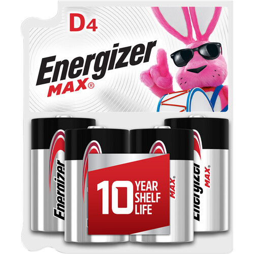 Energizer MAX Alkaline D Battery (4-Pack)