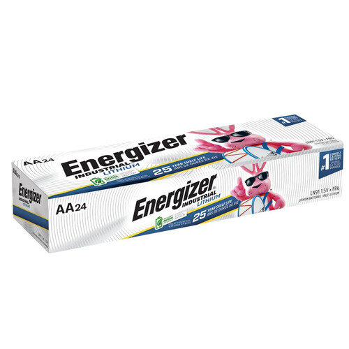 Energizer Industrial AA Lithium Battery (24-Pack)