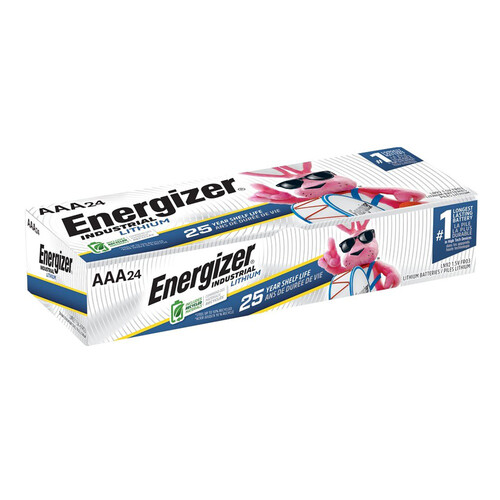 Energizer Industrial AAA Lithium Battery (24-Pack)