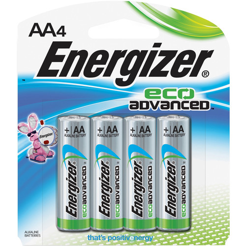 Energizer EcoAdvanced AA Alkaline Batteries XR91BP4 B&H Photo