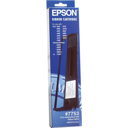 Epson 7753 Black Fabric Ribbon Cartridge