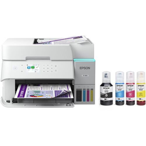 Epson EcoTank ET-3950 Wireless Color All-in-One Cartridge-Free Supertank Printer