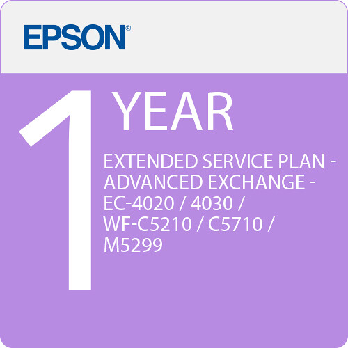 Epson 1-Year Extended Service Plan for EC-4020 / EC-4030 / WF-C5210 / WF-C5710 / WF-M5299 (Premium)