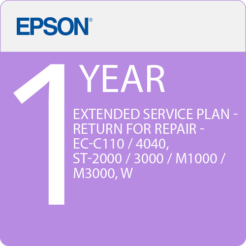Epson 1-Year Extended Service Plan for EC-C110 / EC-4040 / ST-2000 / ST-3000 / ST-M1000 / ST-M3000 / WF-M5799 / WF-C5290 / WF-C5790 / EC-C7000 (Standard)