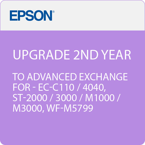 Epson Upgrade 2nd-Year to Premium for EC-C110 / EC-4040 / ST-2000 / ST-3000 / ST-M1000 / ST-M3000 / WF-M5799 / WF-C5290 / WF-C5790 / EC-C7000