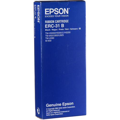 Epson ERC-31B Black Fabric Ribbon Cartridge for TM-U590 TM-U950 & TM-H5000II