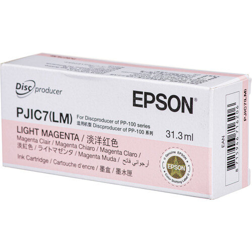 Epson PJIC7-LM Light Magenta Ink Cartridge for the PP-100 Discproducer Auto Printer