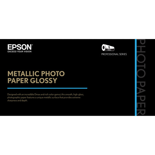 Epson Metallic Photo Paper Glossy (24" x 100', 1 Roll) S045586