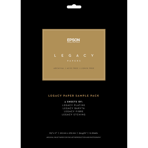 Epson Legacy Paper Sample Pack (8.5 x 11