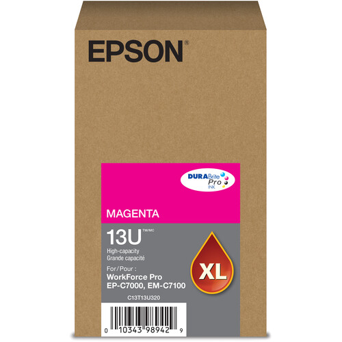 Epson T13U High-Capacity Inkjet Cartridge for WorkForce Pro Printers (Magenta)