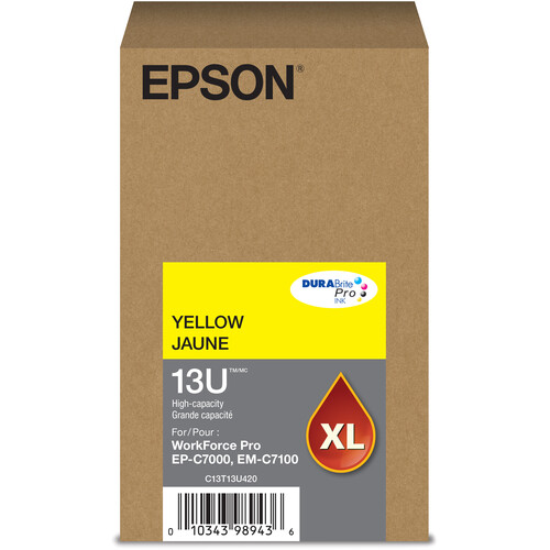 Epson T13U High-Capacity Inkjet Cartridge for WorkForce Pro Printers (Yellow)