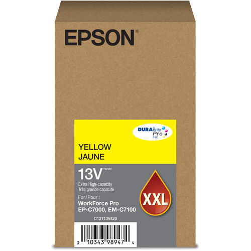Epson T13V High-Capacity Inkjet Cartridge for WorkForce Pro Printers (Yellow)