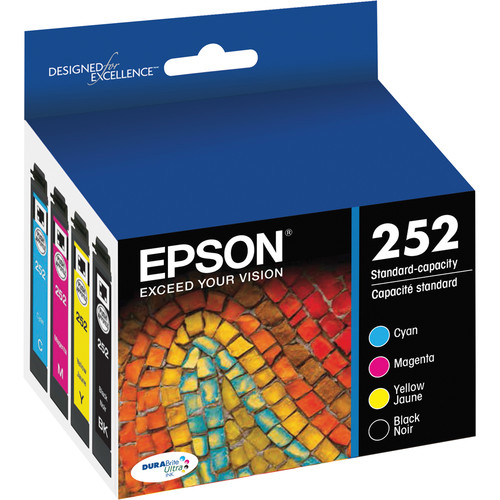 Epson 252 Durabrite Ultra Black And Color Ink Cartridge 6438