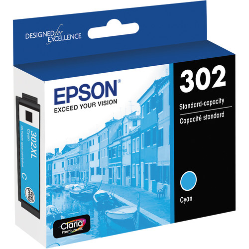 Epson Claria Premium 302 Standard-Capacity Ink Cartridge (Cyan)
