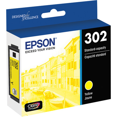 Epson Claria Premium 302 Standard-Capacity Ink Cartridge (Yellow)