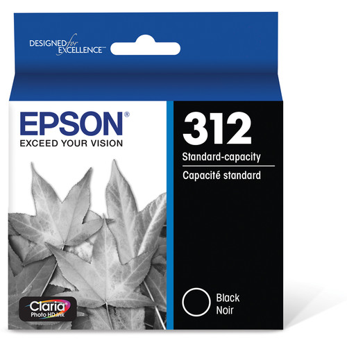 Epson T312 Black Claria Photo HD Ink Cartridge with Sensormatic