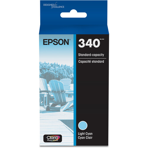 Epson 340 Light Cyan Claria Photo HD Ink Cartridge