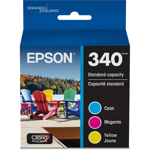 Epson 340 Claria Photo HD Inkjet Cartridge Pack (Cyan Magenta & Yellow)