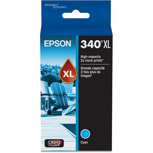 Epson 340XL Claria Photo HD Cartridge for Expression Photo XP-8800 (Cyan)