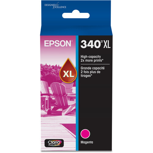 Epson 340XL Claria Photo HD Cartridge for Expression Photo XP-8800 (Magenta)