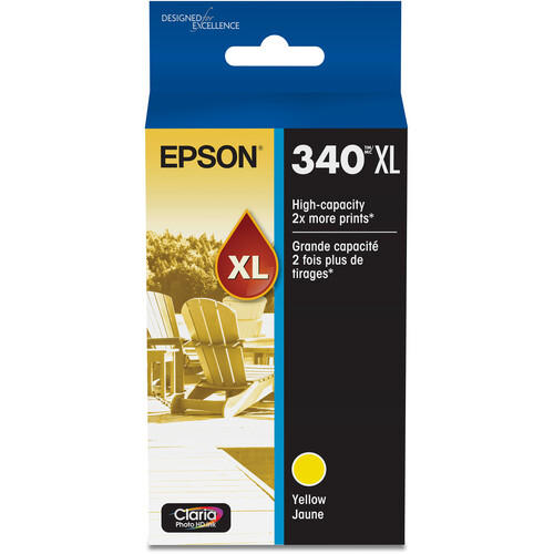 Epson 340XL Claria Photo HD Cartridge for Expression Photo XP-8800 (Yellow)