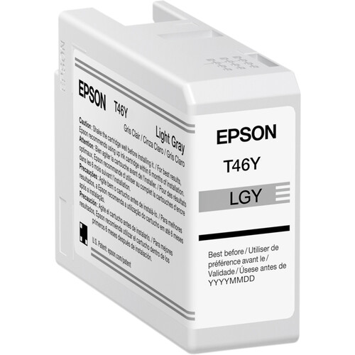Epson T46Y Light Gray UltraChrome PRO10 Ink Cartridge (50mL)