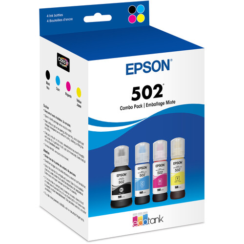 Epson T502 Color & Black EcoTank Ink Bot